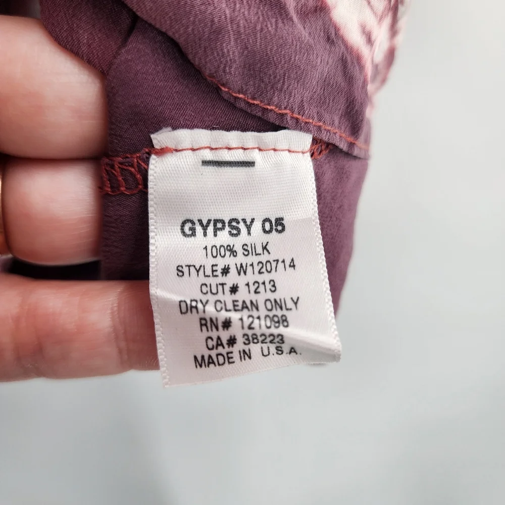 Gypsy 05 Silk Open Back Top - Picture 6 of 8